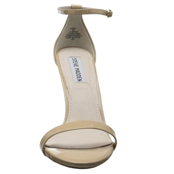 Steve Madden Stecy Blush Patent Dress Sandal Sz 10 - Picture 5 of 7